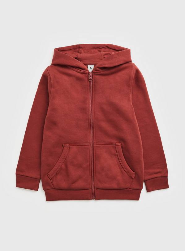 Red Zip Through Hoodie 8 years